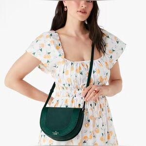 NWT KATE SPADE Luna Crescent Crossbody, Green